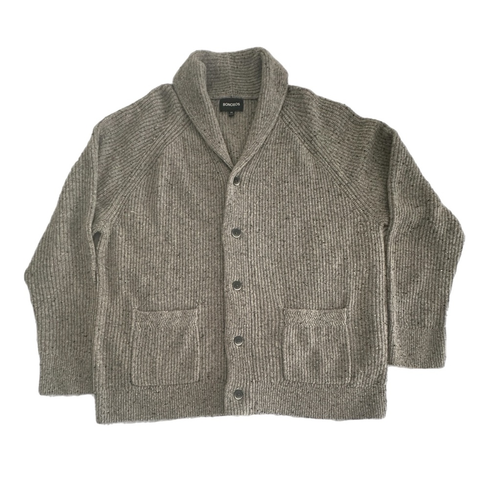 Bonobos Gray Cardigan Sweater size XXL